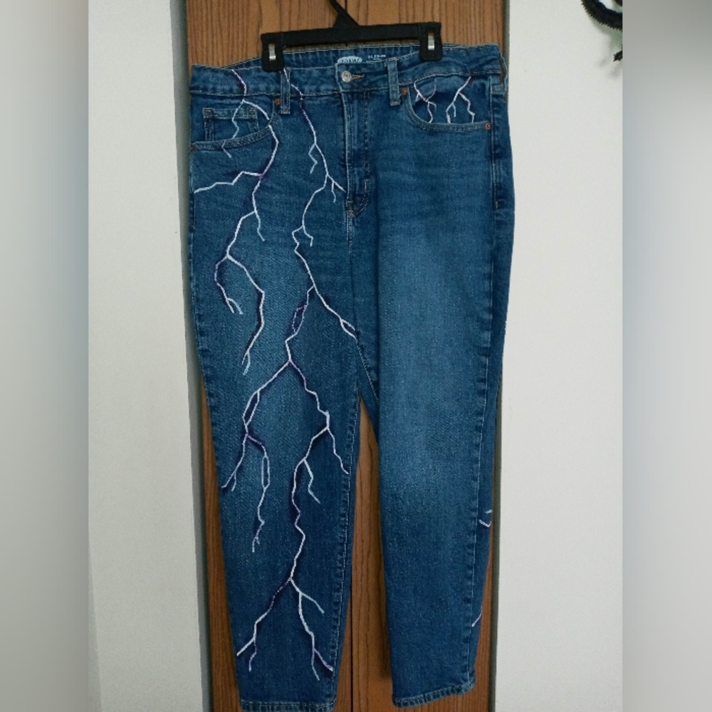 Lightning Graphic Jeans
